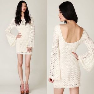 Free People Gypsy Lace Crochet Mini Dress